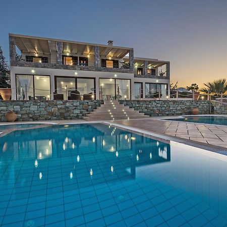 Sea Views At Villa Anemomylos With Heated Pool, Ping Pong And Tennis Agia Pelagia  Bagian luar foto