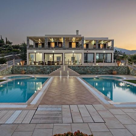 Sea Views At Villa Anemomylos With Heated Pool, Ping Pong And Tennis Agia Pelagia  Bagian luar foto