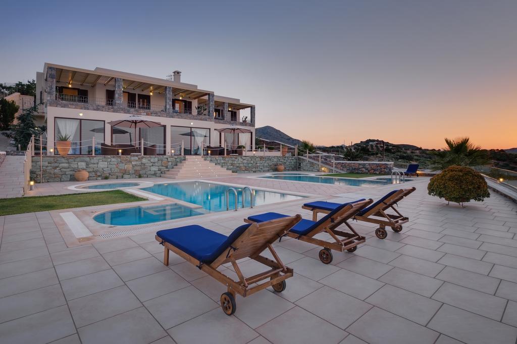 Sea Views At Villa Anemomylos With Heated Pool, Ping Pong And Tennis Agia Pelagia  Bagian luar foto