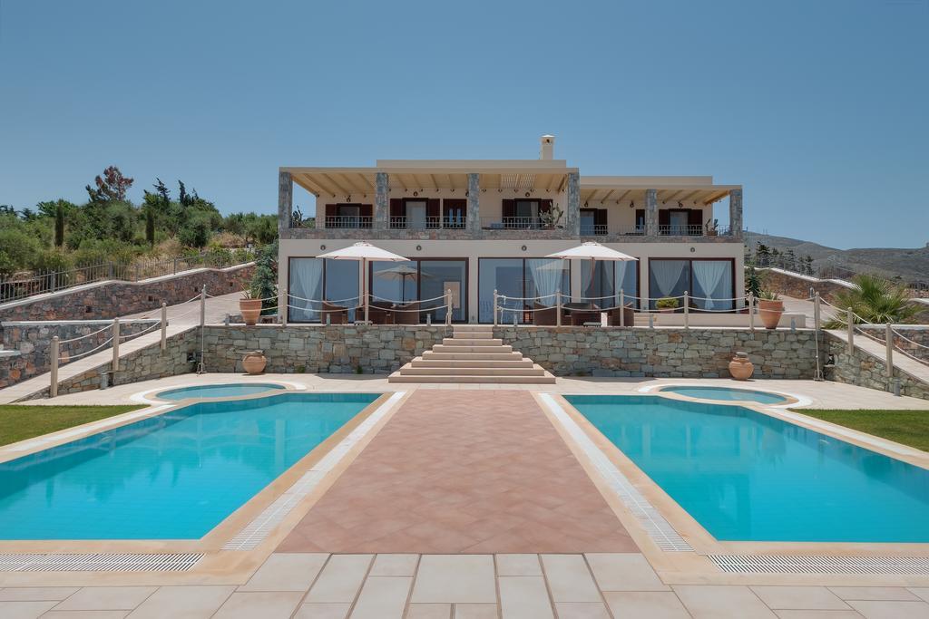 Sea Views At Villa Anemomylos With Heated Pool, Ping Pong And Tennis Agia Pelagia  Bagian luar foto