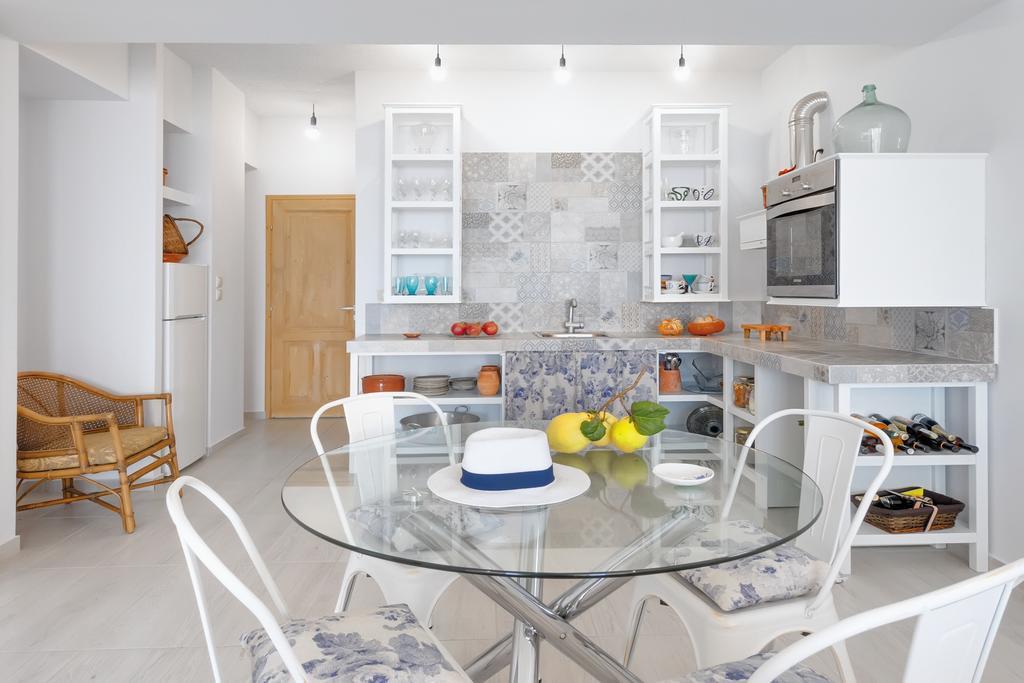 Sea Views At Villa Anemomylos With Heated Pool, Ping Pong And Tennis Agia Pelagia  Ruang foto