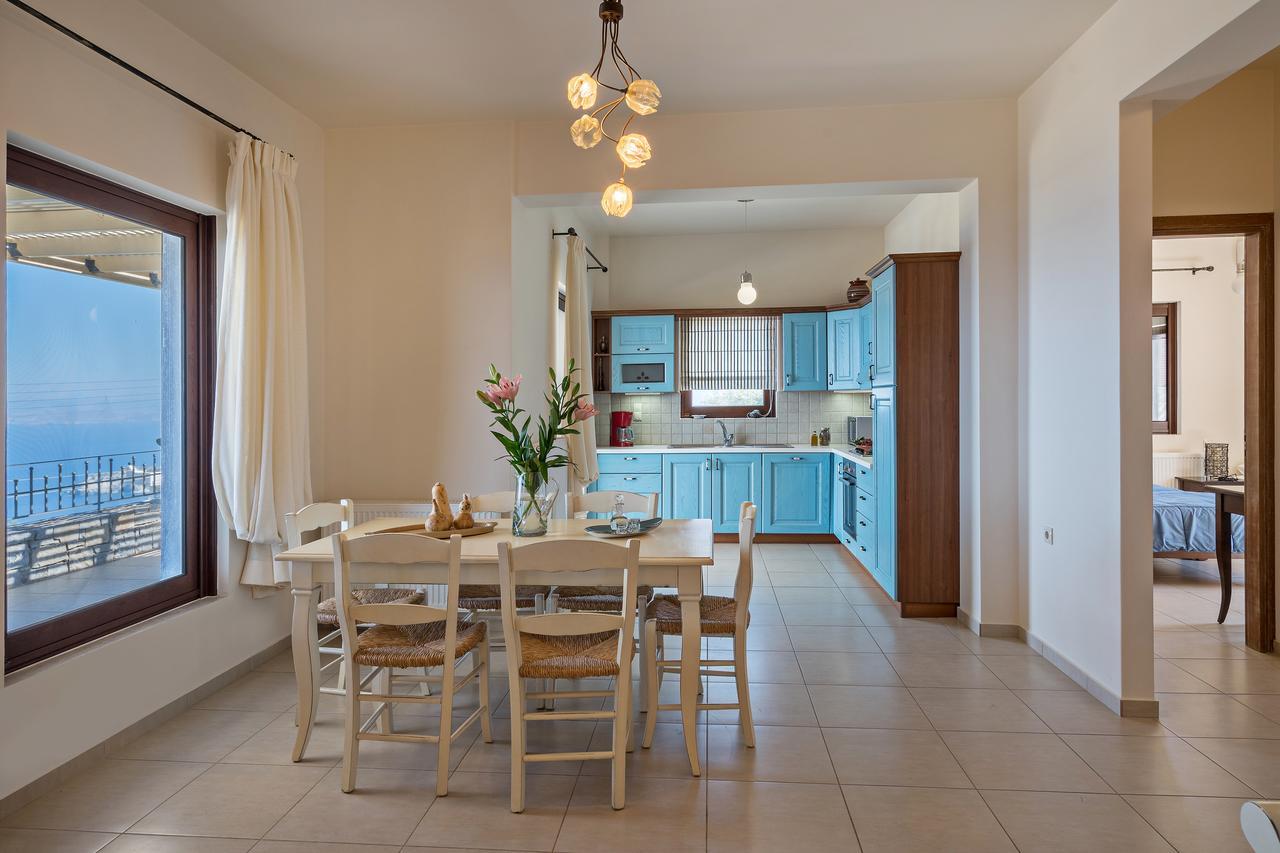 Sea Views At Villa Anemomylos With Heated Pool, Ping Pong And Tennis Agia Pelagia  Bagian luar foto
