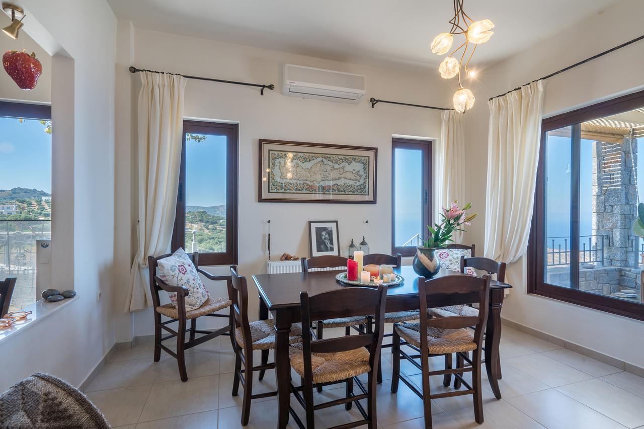 Sea Views At Villa Anemomylos With Heated Pool, Ping Pong And Tennis Agia Pelagia  Bagian luar foto
